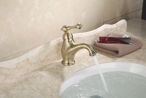 Смеситель Rose R0101Q на раковину бронза - фото 4