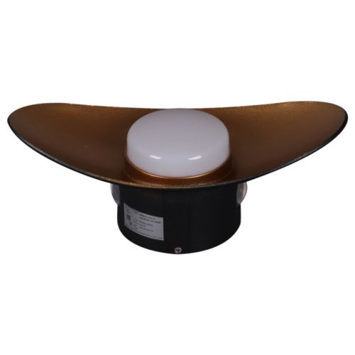Уличный настенный светильник Reluce 86868-9.2-001JH LED7W BK+GD - фото 3