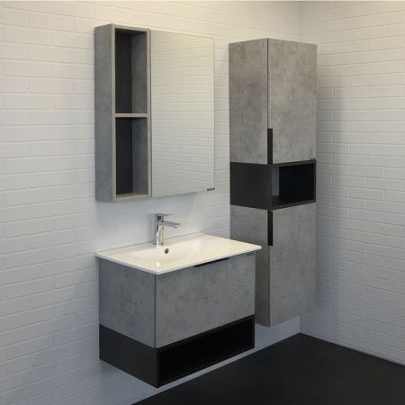 Тумба с раковиной Comforty Франкфурт 00-00004332CF 60х50 подвесная цвет серый