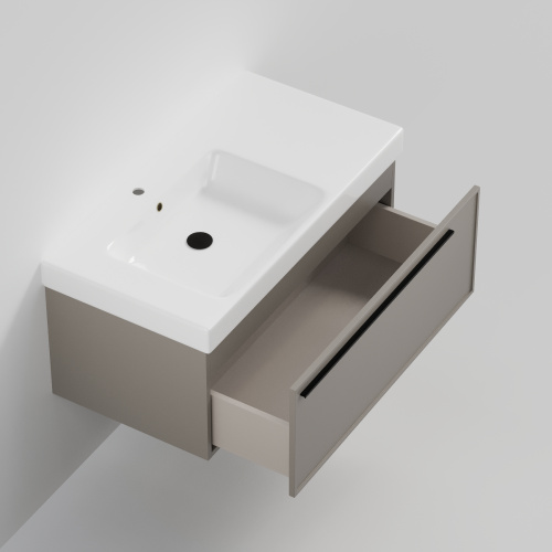 Тумба с раковиной La Fenice ELBA NFNC-01-ELB-C-90-3-90L 91х36х49 подвесная цвет бежевый - фото 2