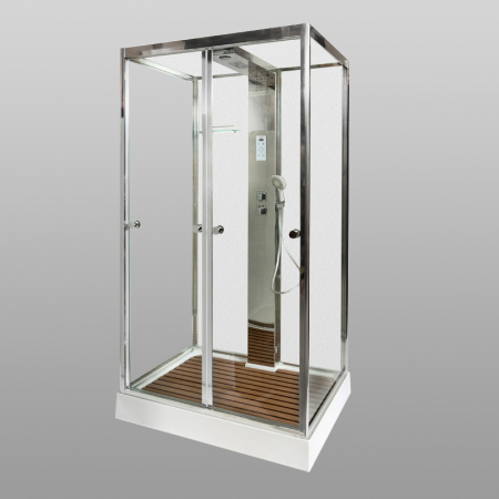 Душевая кабина AvaCan Z122MTSTEAM 120х90 прямоугольная с крышей ориентация универсальная