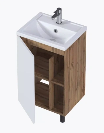 Тумба с раковиной 1MarKa Orlan Ц0000025882 50х40 напольная цвет белый