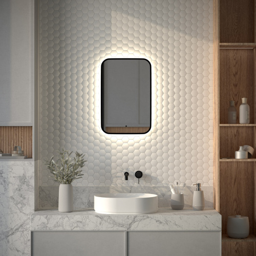 Зеркало с подсветкой Defesto AURA DF 2962R 40x60 - фото 3