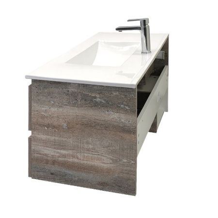 Тумба с раковиной Comforty Турин 00-00013940CF 90х50 подвесная цвет серый