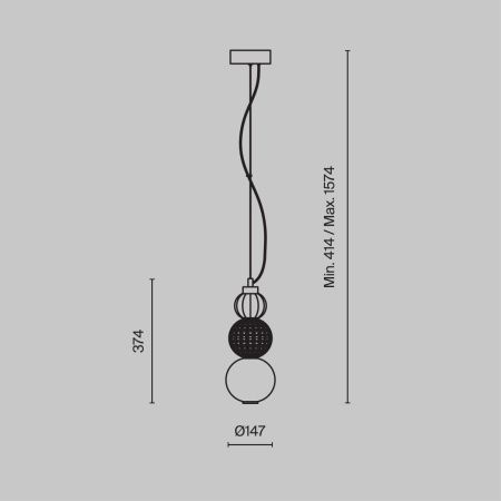 Светильник подвесной Maytoni Collar Pendant P069PL-L16G3K