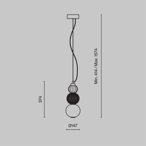 Светильник подвесной Maytoni Collar Pendant P069PL-L16G3K - фото 4