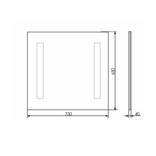 Зеркало в ванную Comforty  00-00014139CF 75х65 - фото 2