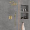 Душевая система Vincea Desire VSFW-1D1BG встраиваемая в стену цвет золото