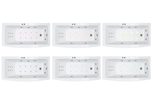 Ванна акриловая гидромассажная Royal Bath FATO RB326100DL 170х85 пристенная прямоугольная с каркасом - фото 2 Ванна акриловая гидромассажная Royal Bath FATO RB326100DL 170х85 пристенная прямоугольная с каркасом - фото 2