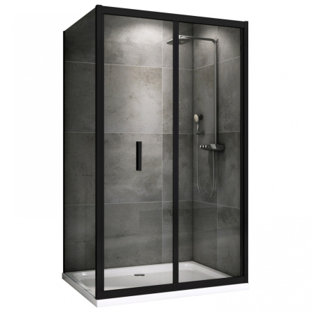 Душевой уголок Abber Sonnenstrand AG07090B-S85B 85х90 стекло прозрачное профиль черный без поддона
