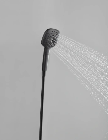 Душевая стойка Arrow AG3323SHMB настенная цвет черный с термостатом