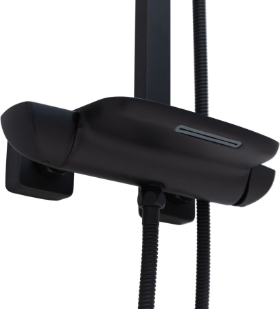 Душевая стойка Allen Brau Infinity 5.21030-31 настенная цвет черный