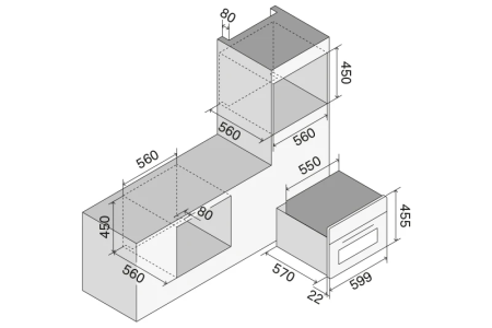 Духовой шкаф с паром встраиваемый Ilve 645STCHSW/BK