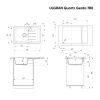 Кухонная мойка Ulgran Quartz Gerda 780-08 80х50 цвет черный