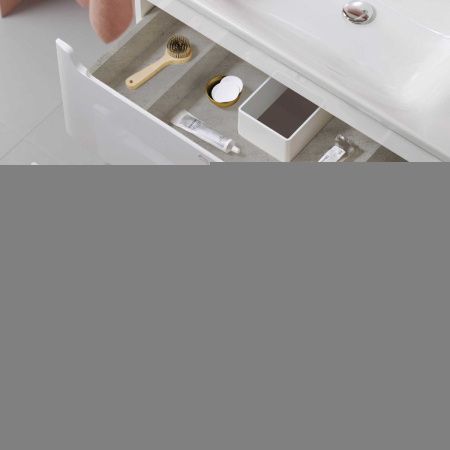 Тумба с раковиной Alavann Lana ALV0980000 80х50 напольная цвет белый