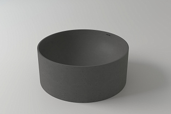 Раковина из искусственного камня Holbi VEGA 2.02.022.44.4 40х40 накладная цвет серый