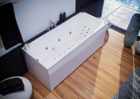 Ванна акриловая Aquatek Альфа ALF150-0000038 150х70 пристенная прямоугольная с каркасом без ручек