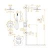 Душевая система RGW Shower Panels 511408371-04 встраиваемая в стену цвет черный с термостатом