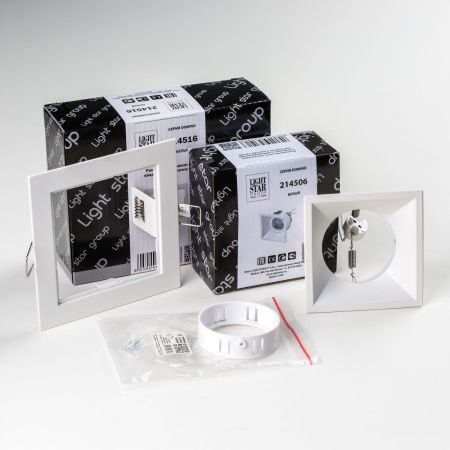 Светильник встраиваемый Lightstar Domino (Домино) D51606WMOD