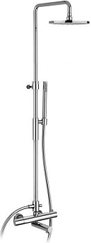 Душевая стойка Paffoni Birillo ZCOL721LIQCR настенная цвет хром с термостатом
