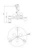 Люстра на штанге Maytoni Nostalgia Modern MOD048PL-06G