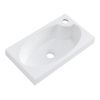 Раковина из искусственного камня BelBagno Pietra Mini BB-460-PM-LVB 50х30 накладная цвет белый 1 отверстие под смеситель