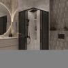 Душевой уголок Niagara Nova NG-2823-34BLACK 90х90 стекло тонированное профиль черный без поддона