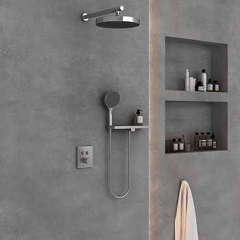 Душевая система Vincea VSFW-3I21T2RCH встраиваемая в стену с термостатом