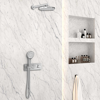 Душевая система Vincea VSFW-422T2CH встраиваемая в стену с термостатом