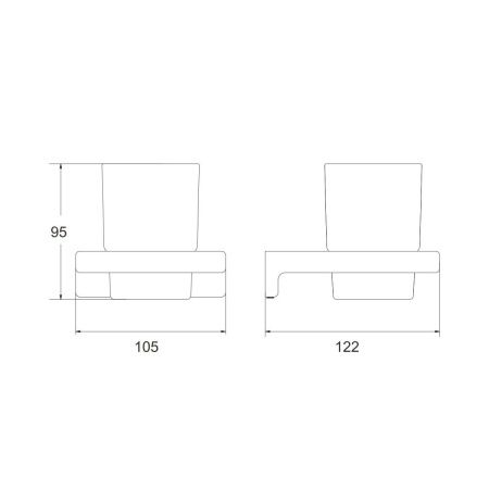 Стакан Rose RG18T RG1812T
