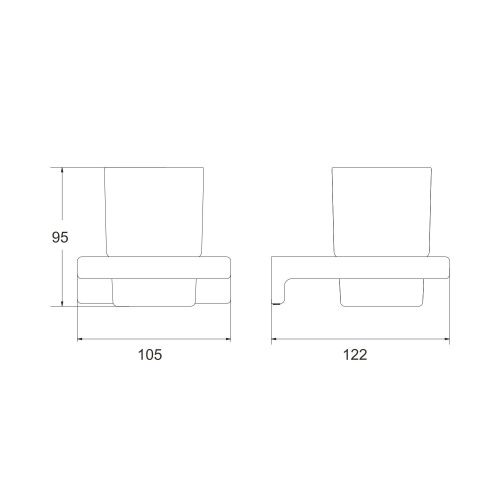 Стакан Rose RG18T RG1812T - фото 3