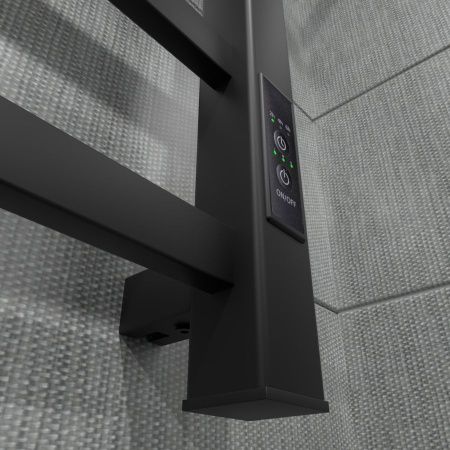 Полотенцесушитель электрический Маргроид Вид 81-10 профильный 8110-6050-1083-9005R 55х60 черный