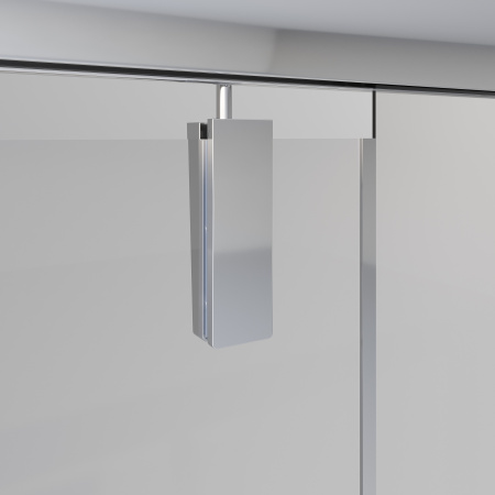 Душевая дверь Niagara Nova NG-63-8A 80х195 стекло прозрачное профиль хром глянцевый