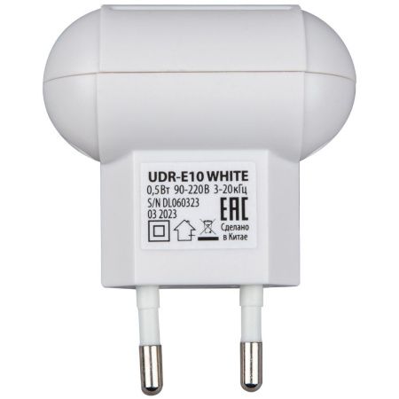 Ультразвуковой отпугиватель насекомых и грызунов Uniel UDR-E UDR-E10 White