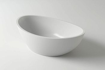 Раковина из искусственного камня Holbi EUROPE 1.02.005.11.1 50х30 накладная цвет белый без отверстий под смеситель