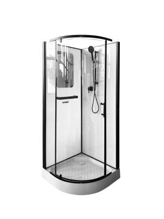 Душевая кабина Cerutti SPA KORRA90B 90х90 четверть круга без крыши ориентация универсальная