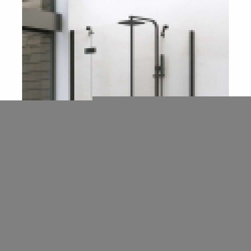 Душевой уголок New Trendy NEW RENOMA Black D-0203A/D-0111B 90х90 стекло прозрачное профиль черный без поддона - фото 2