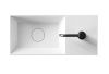 Раковина керамическая Alice Spy 34100101 60х30 подвесная цвет белый 1 отверстие под смеситель