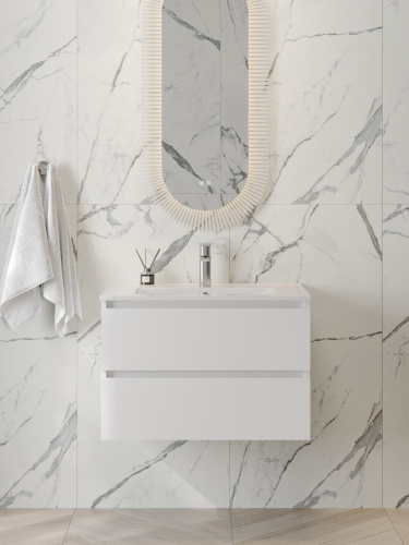 Тумба с раковиной Teymi Laina F16030 75х46х50 подвесная - фото 3