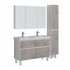 Тумба под раковину LeMark Combi LM03C125T-Beton 120х40 напольная цвет серый/белый