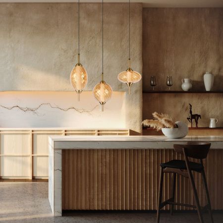 Светильник подвесной Loft It Helix 10421/B Amber