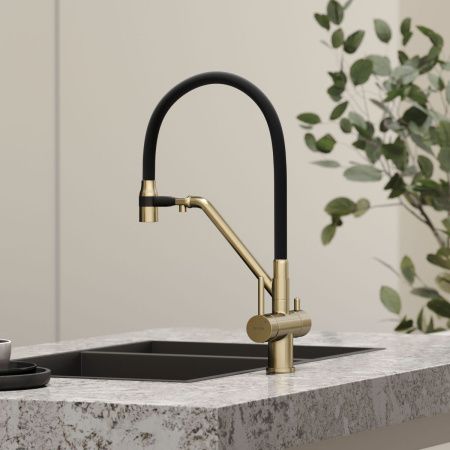 Смеситель для кухни Sancos Dora SC4003BG на мойку золото