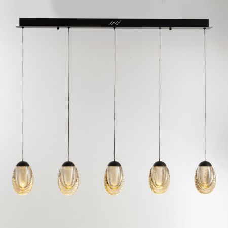 Светильник подвесной Delight Collection MD25090022-5B matt black/champagne
