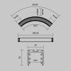 Радиусный профиль Maytoni Led Strip ALM-3535R-B-D-90°-0.8M