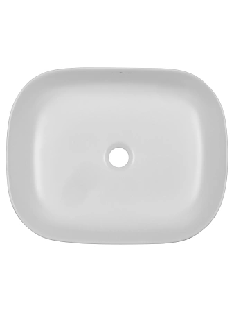 Раковина из сантехнического фарфора Wonzon & Woghand Tahoe WW-RN41286-MW 50х41 накладная цвет белый без отверстий под смеситель