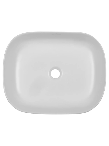 Раковина из сантехнического фарфора Wonzon & Woghand Tahoe WW-RN41286-MW 50х41 накладная цвет белый без отверстий под смеситель - фото 4