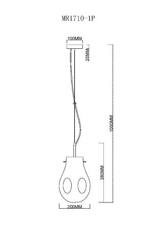 Светильник подвесной Myfar Eye (Еые) MR1710-1P