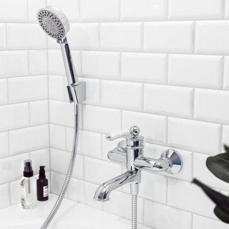 Смеситель для ванны и душа IDDIS Oxford OXFSB02i02 настенный хром