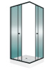 Душевой уголок Teymi Helmi T00604 90х90 стекло прозрачное профиль черный с поддоном