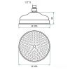 Верхний душ Emmevi C00655mm200/OR золото